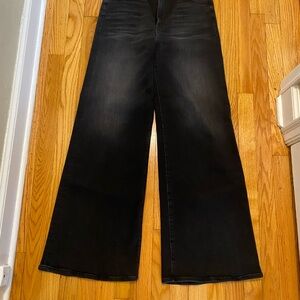 MOTHER The Hustler Roller Sneak High-Rise Wide Leg Jeans Sz 31